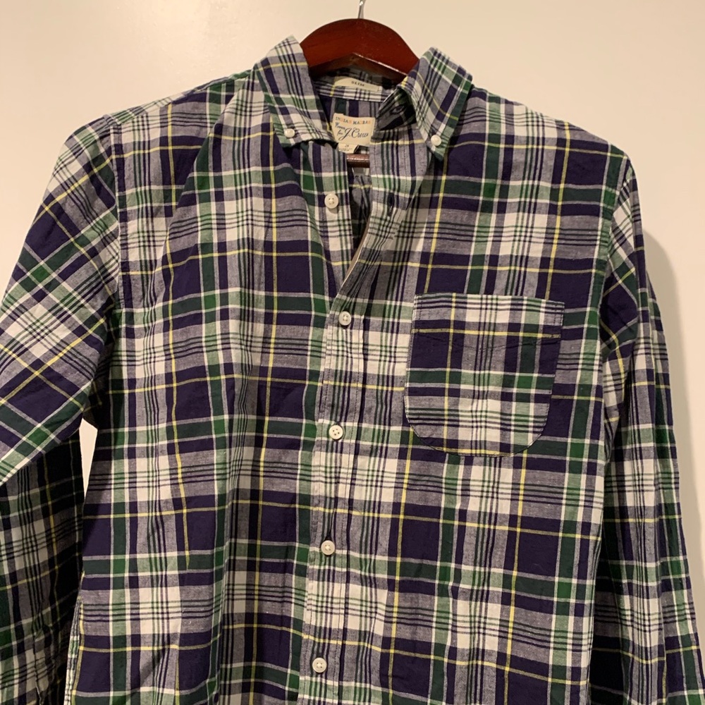 J.Crew slim fit madras shirt